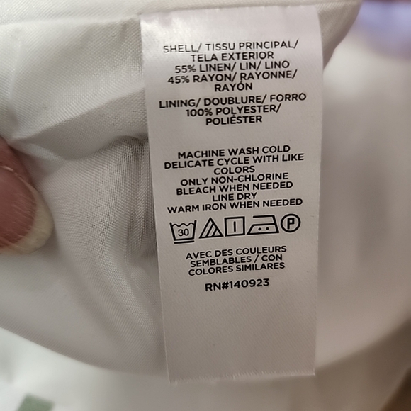 Loft linen blend strip sophisticated beachy blazer sz 2 (8) Summer Fun - Picture 5 of 10